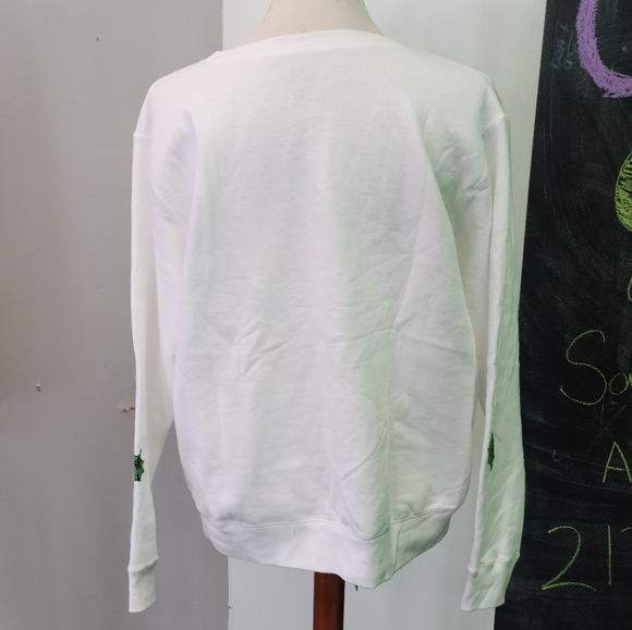 Christmas Poinsettias and Holly Berries Sweatshirt - Picture 3 of 6